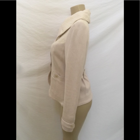 Free People Size 8 Beige/Cream Knit Sweater Jacket - Picture 6 of 8